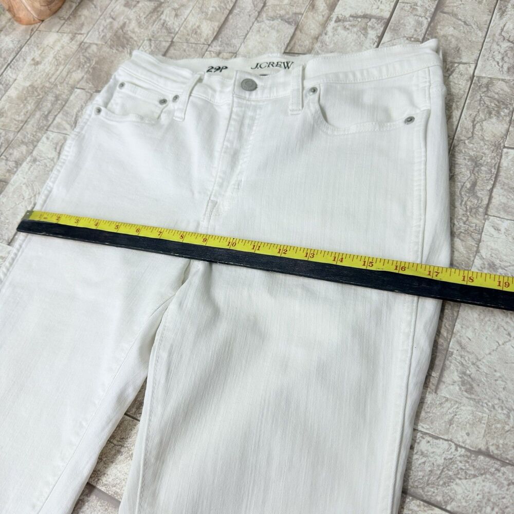 Crew Women's Jeans Sz 29P Slim-Straight Denim | Vintage Wash White - Picture 9 of 16